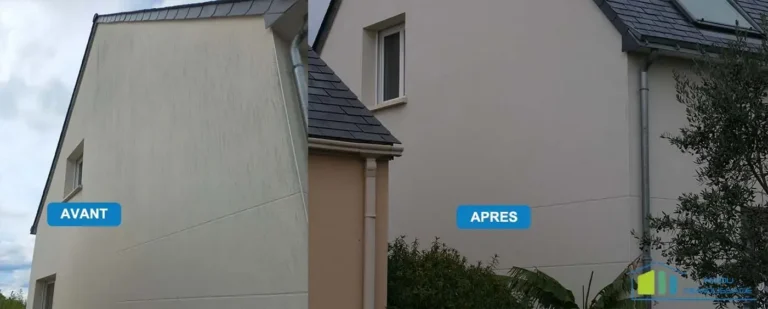 Façade propre après nettoyage à Angers (49)